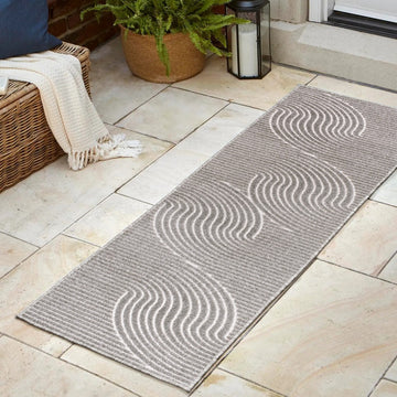 Skagen Minimalist Curve Geometric Area Rug